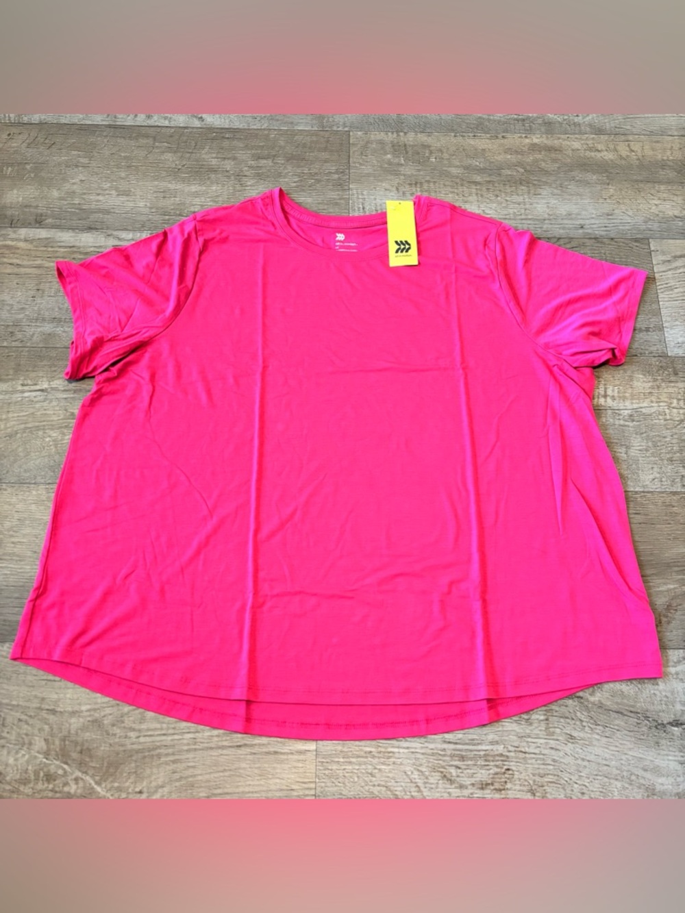 All in Motion Plus Size Women’s Activewear tops Pink 4X  NEW